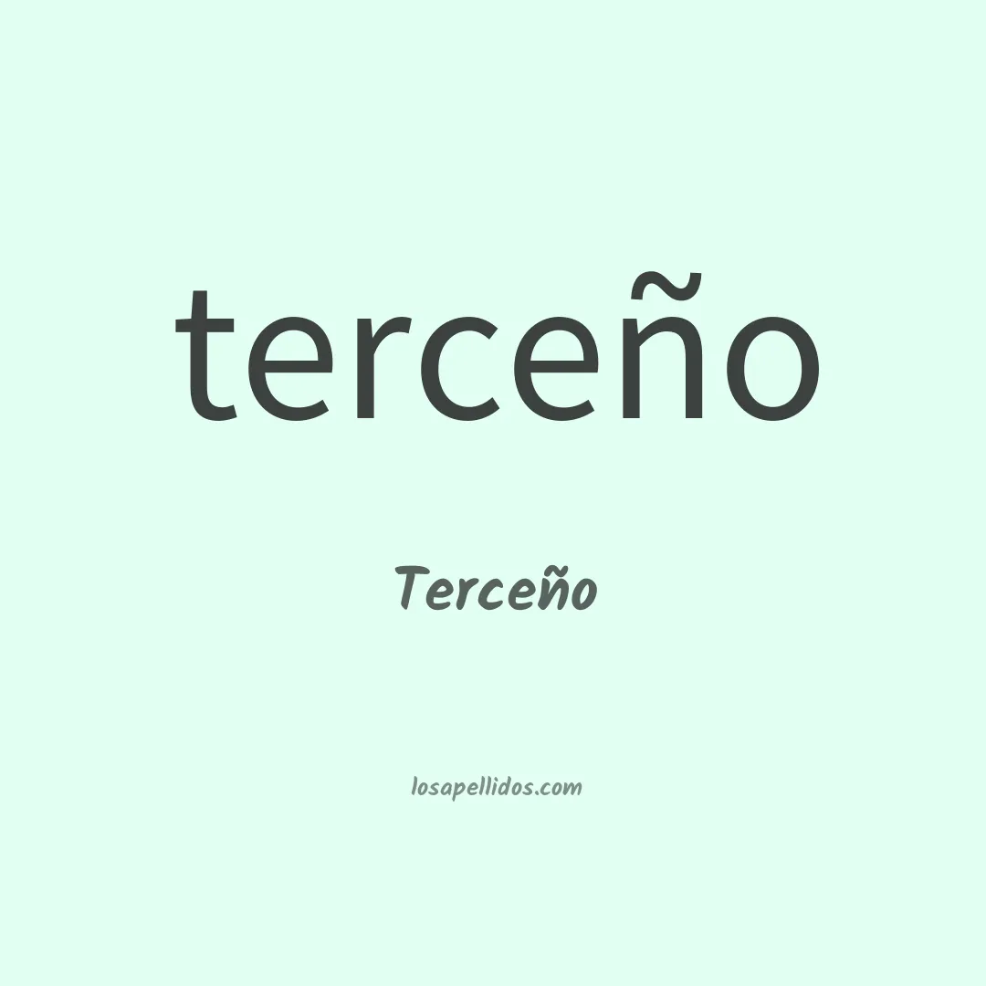 Terceño en chino