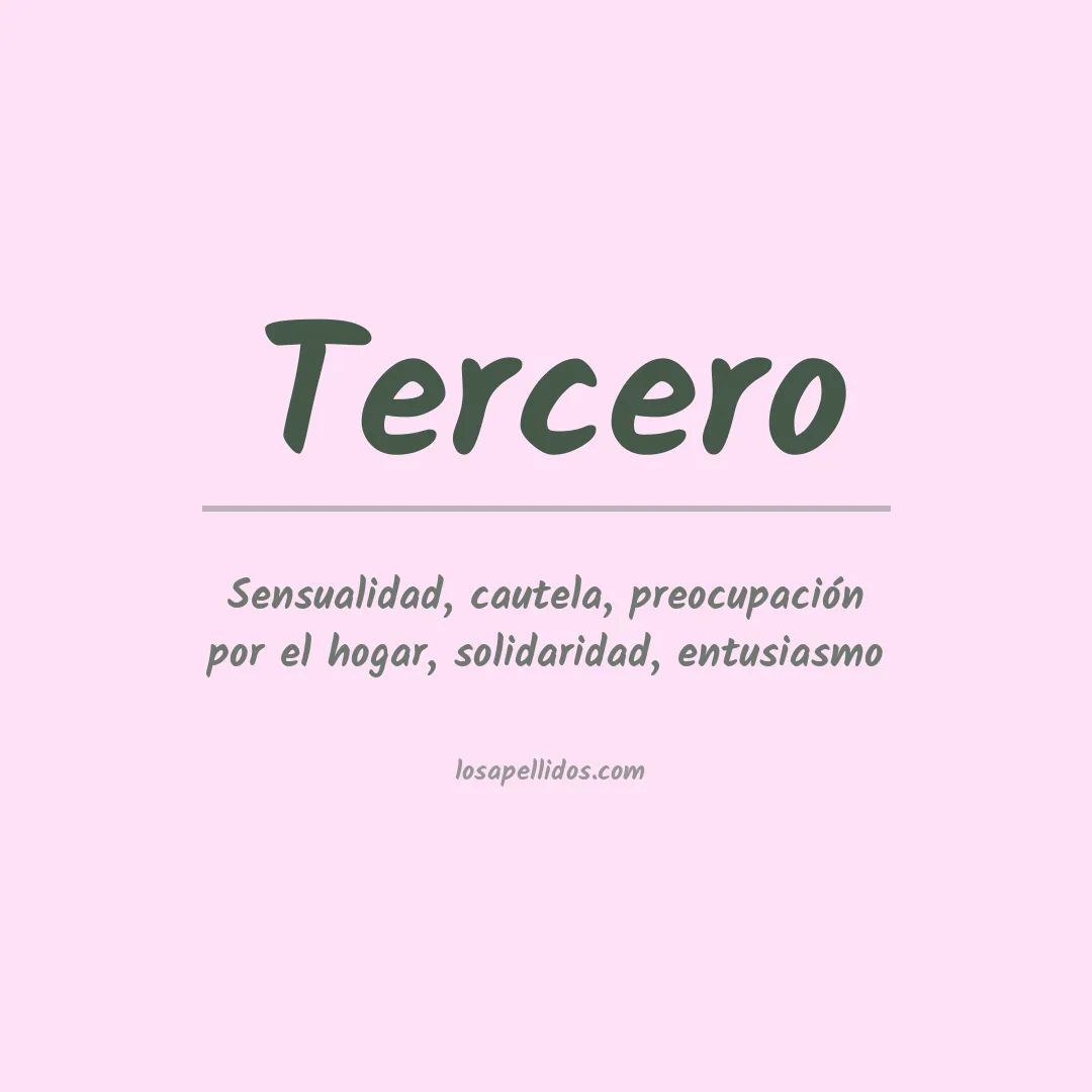 Significado del Apellido Tercero