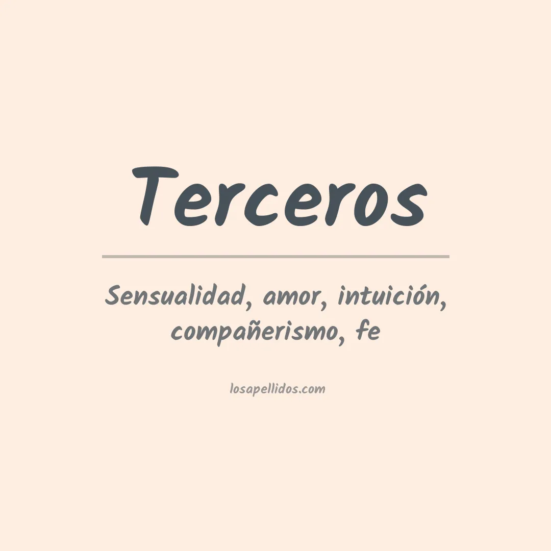 Significado del Apellido Terceros