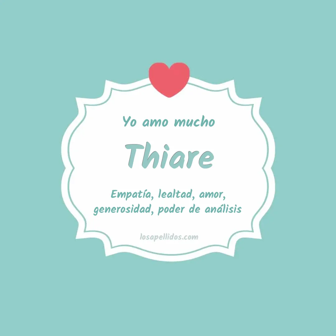 Yo amo mucho Thiare