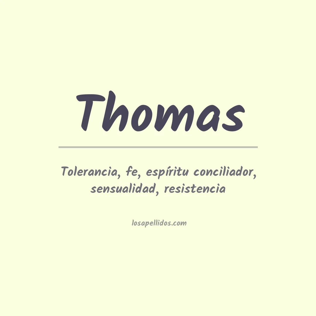 Apellido Thomas