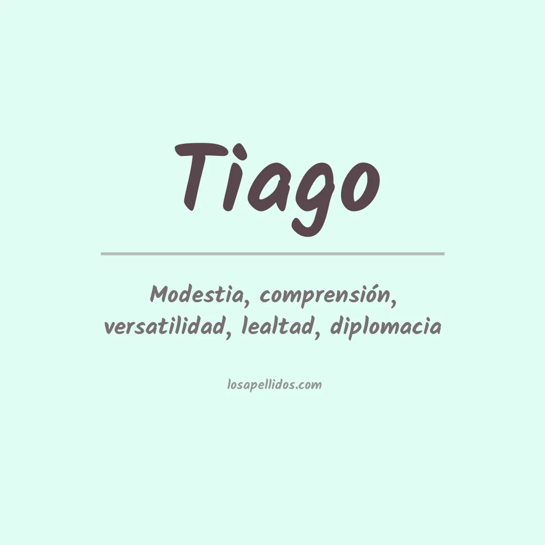 Significado del Apellido Tiago