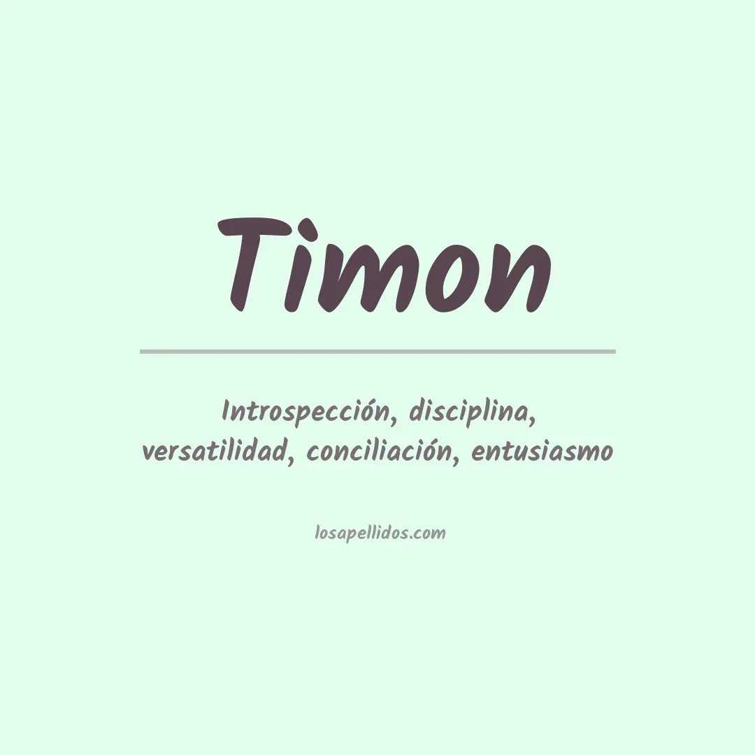 Significado del Apellido Timon