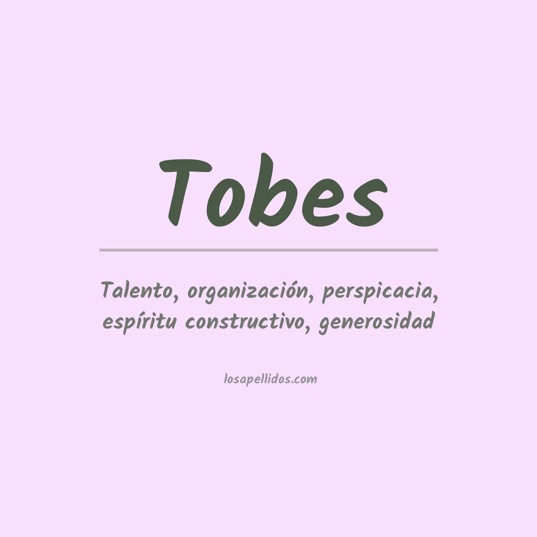 Apellido Tobes