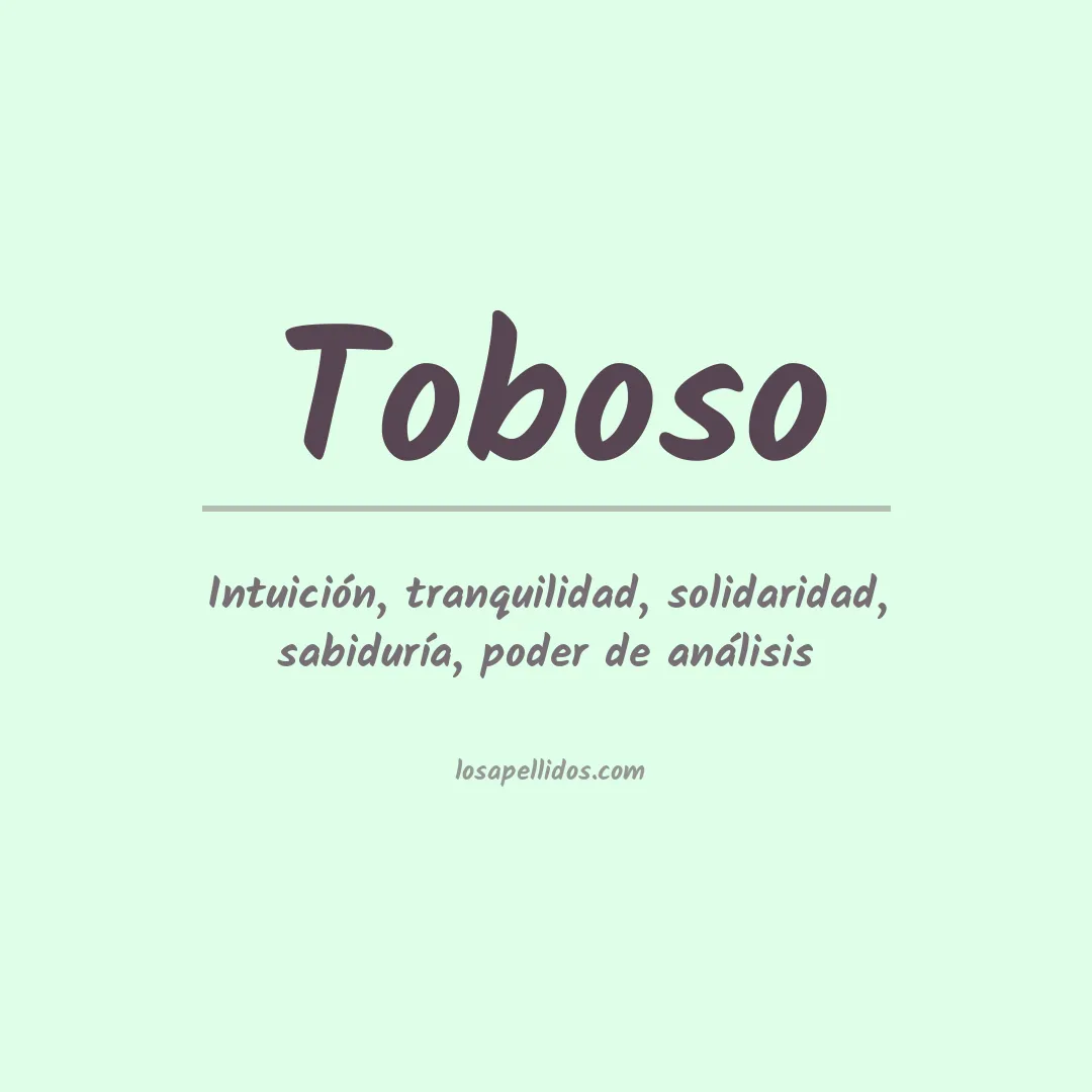 Apellido Toboso