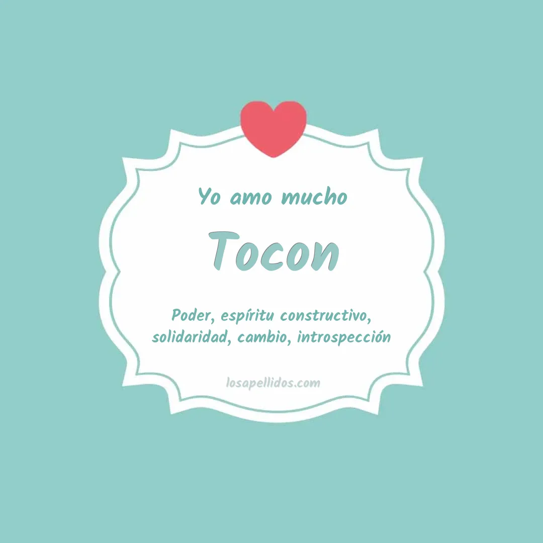 Yo amo mucho Tocon