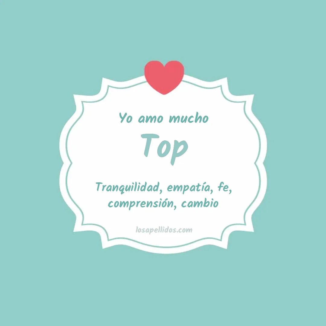 Yo amo mucho Top