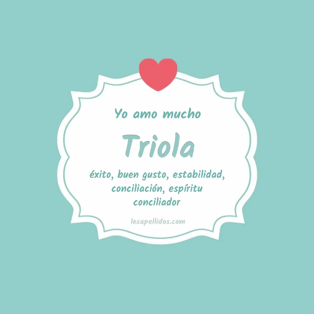 Yo amo mucho Triola