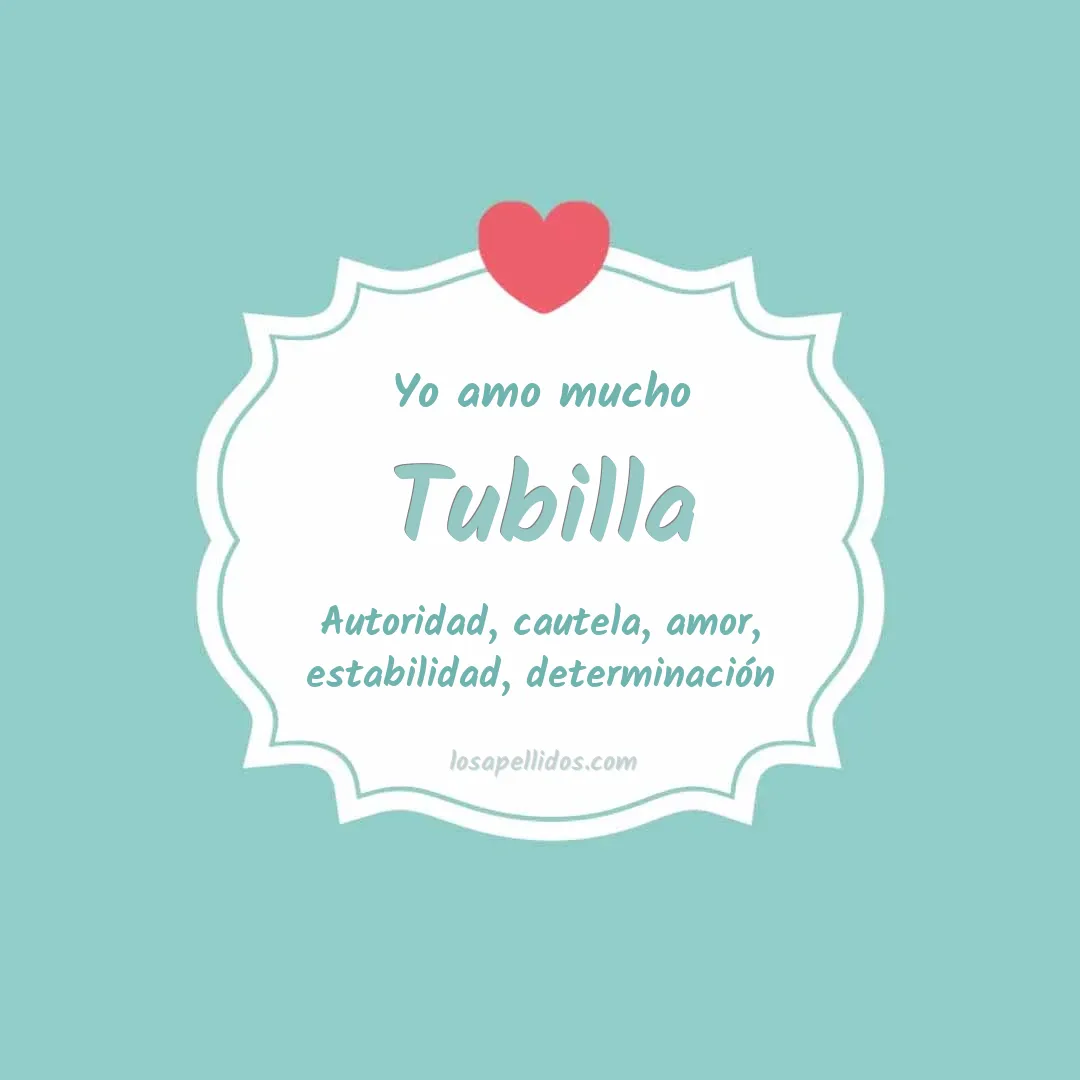 Yo amo mucho Tubilla