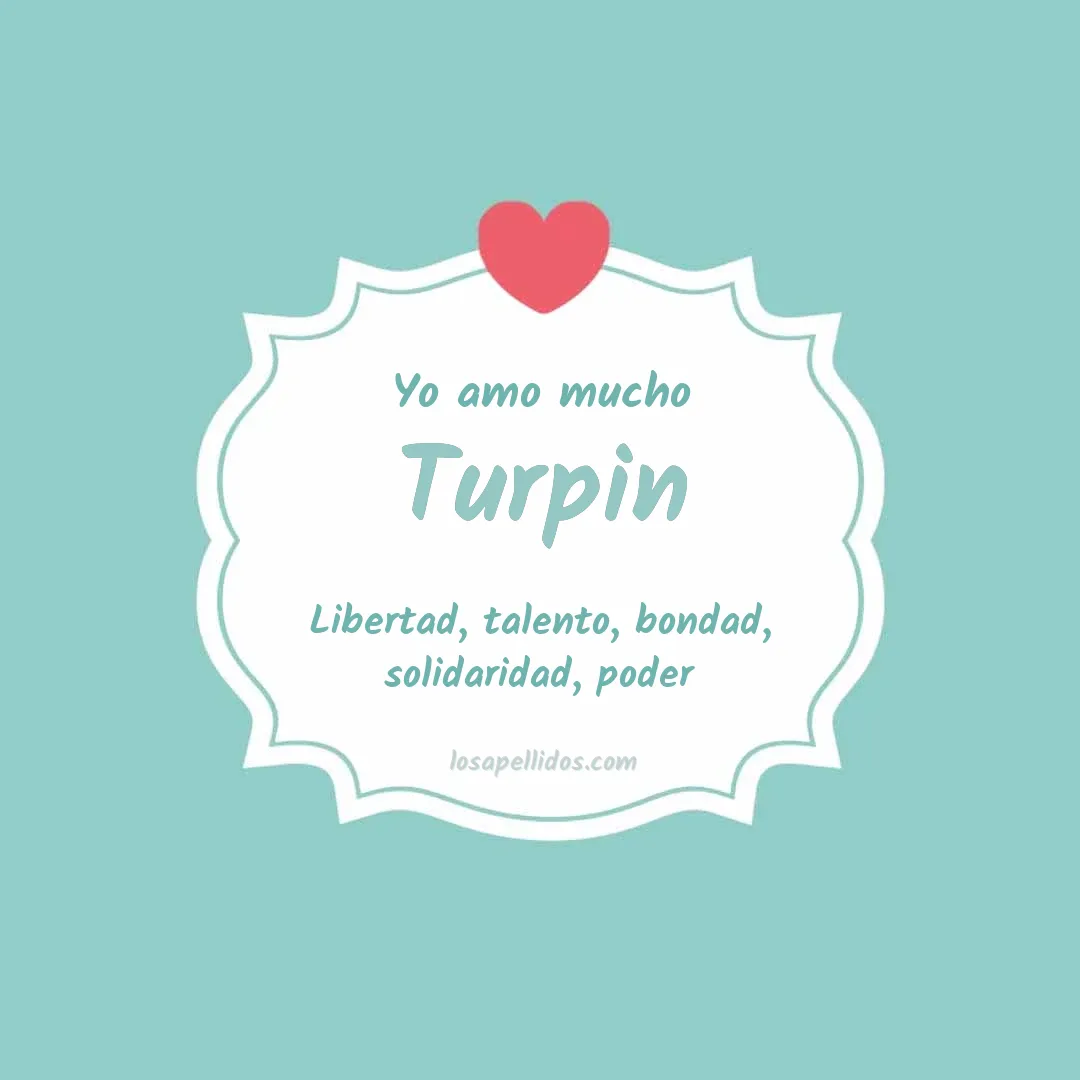 Yo amo mucho Turpin