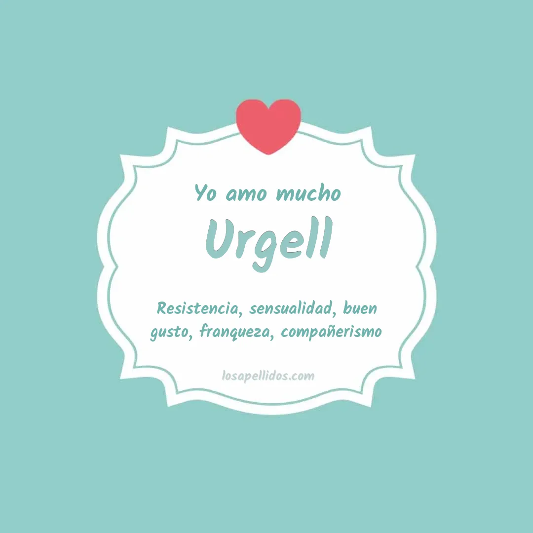 Yo amo mucho Urgell