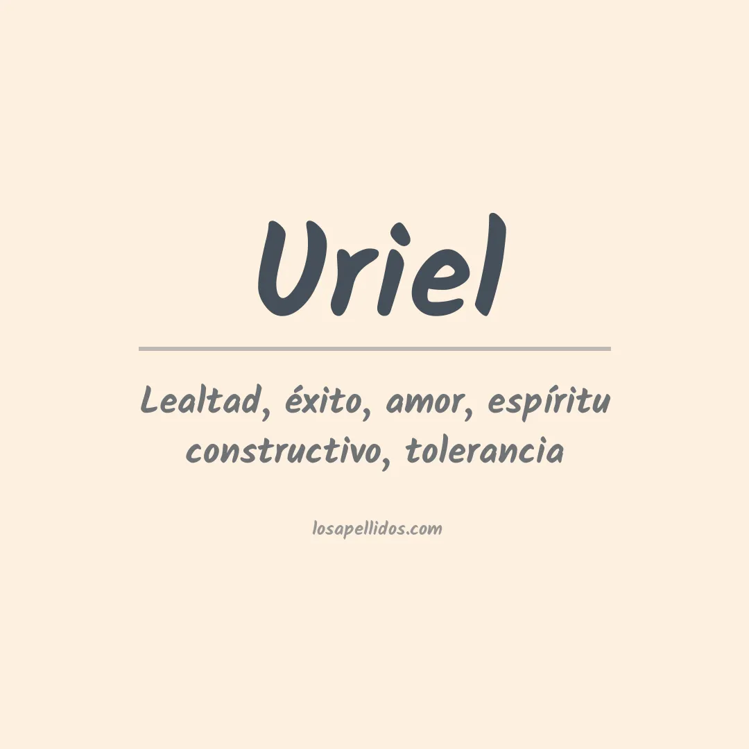 Significado del Apellido Uriel