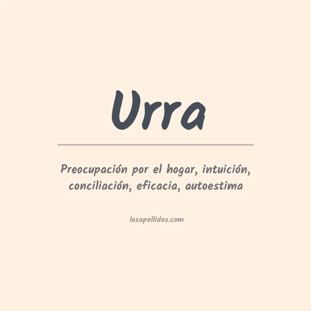 Significado del Apellido Urra