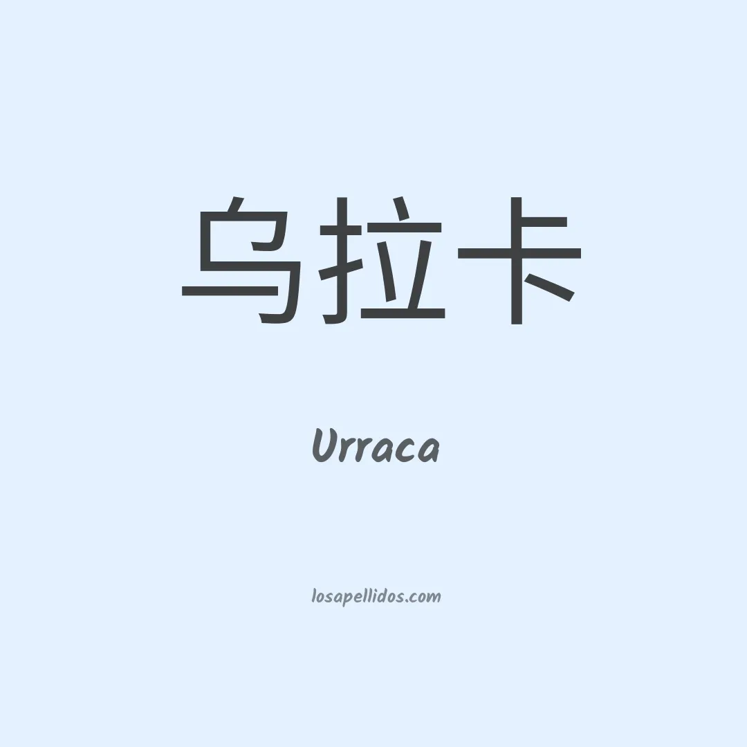 Urraca en chino