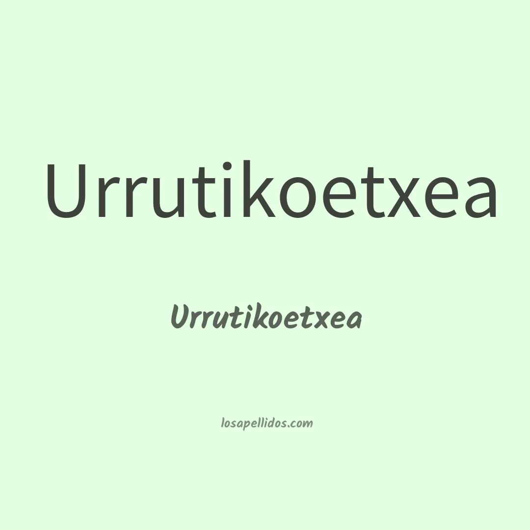 Urrutikoetxea en chino