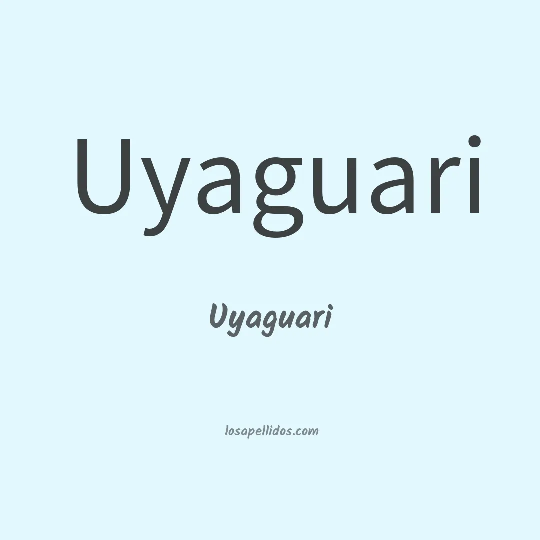Uyaguari en chino