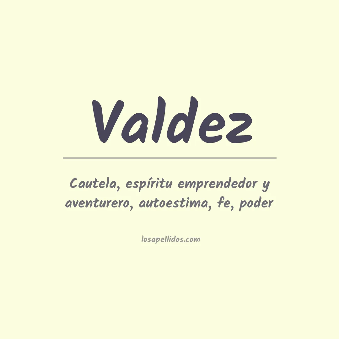 Apellido Valdez