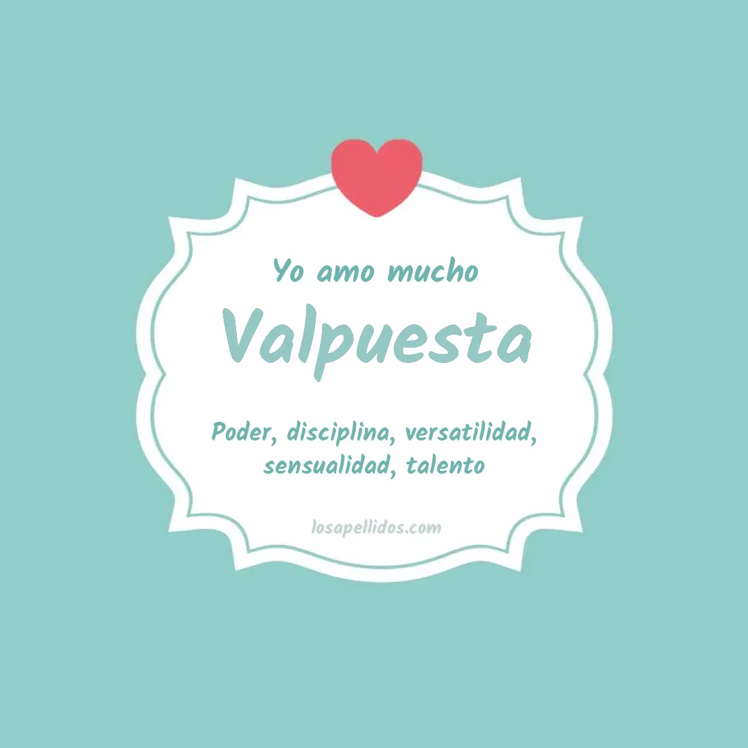 Yo amo mucho Valpuesta