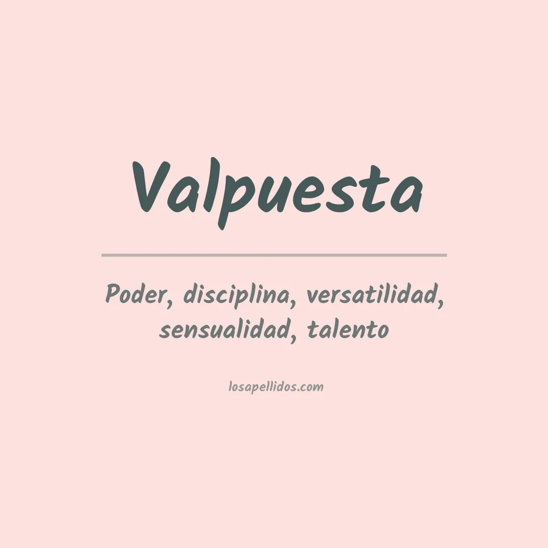 Significado del Apellido Valpuesta