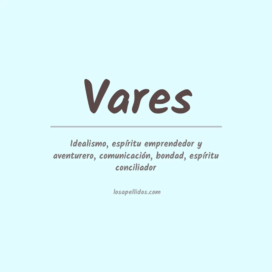 Apellido Vares