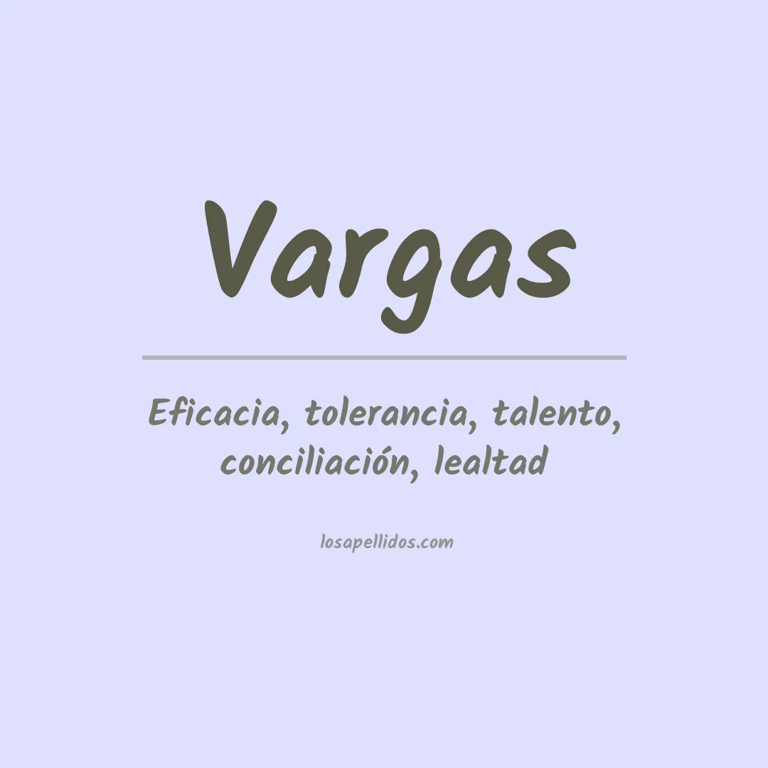 Apellido Vargas