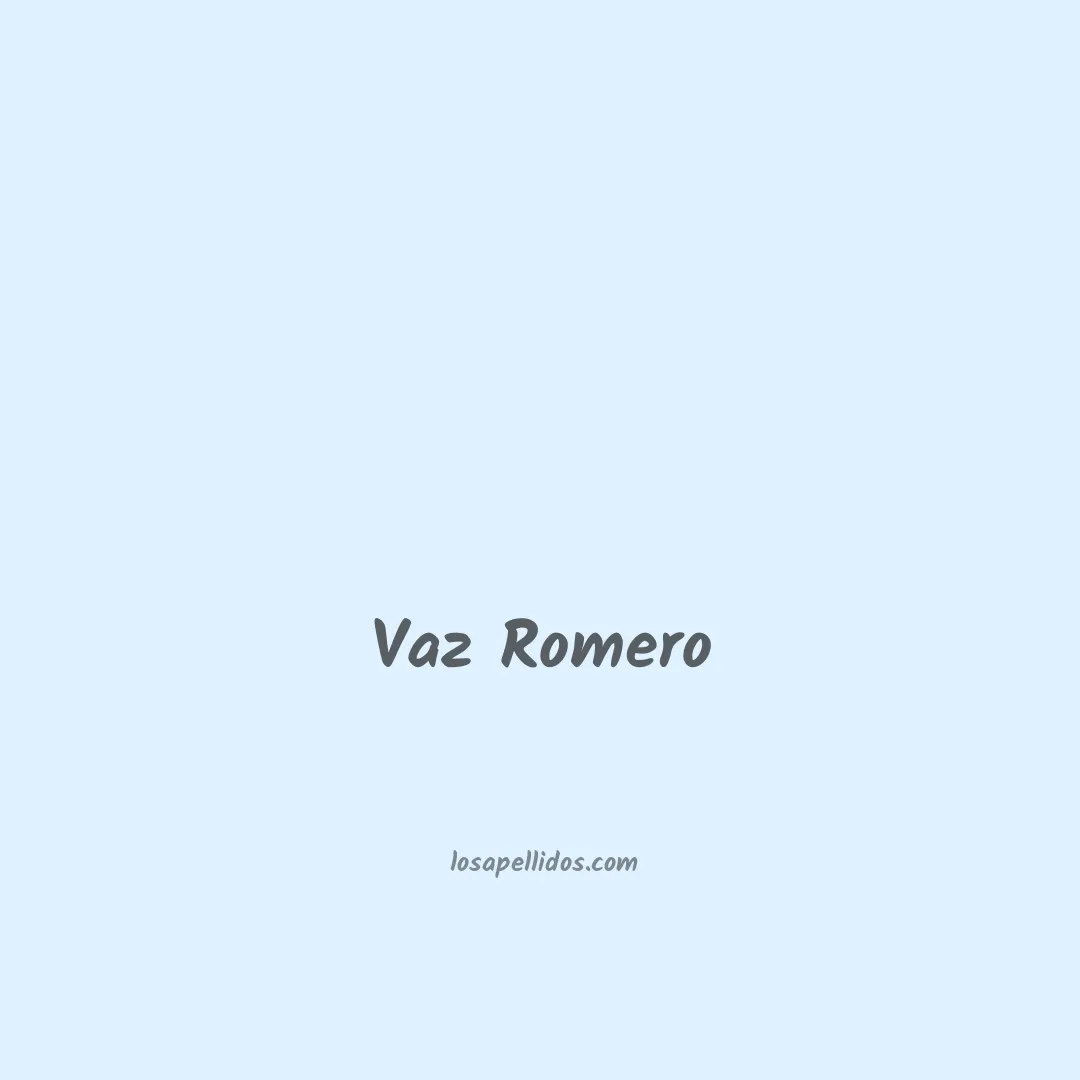 Vaz romero en chino
