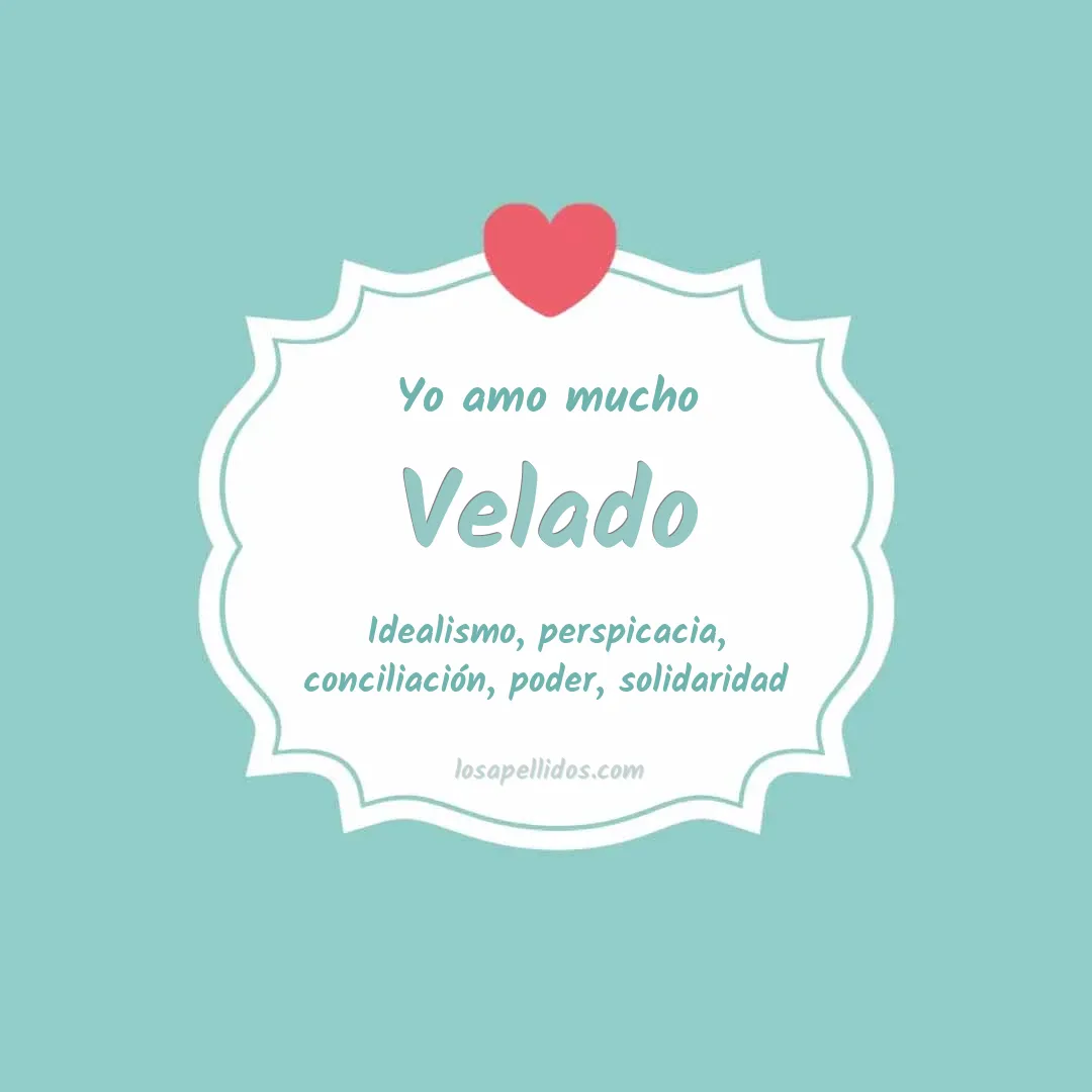 Yo amo mucho Velado