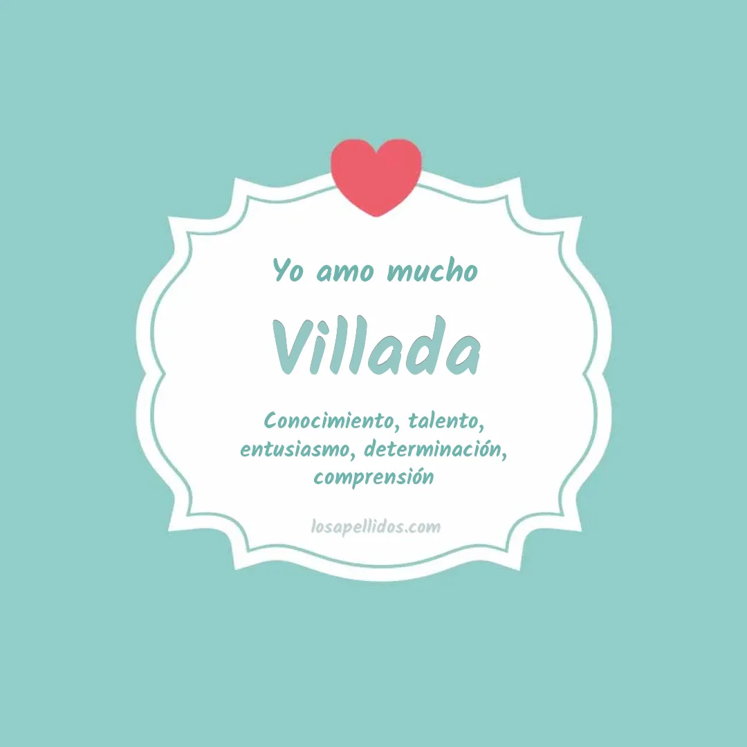Yo amo mucho Villada