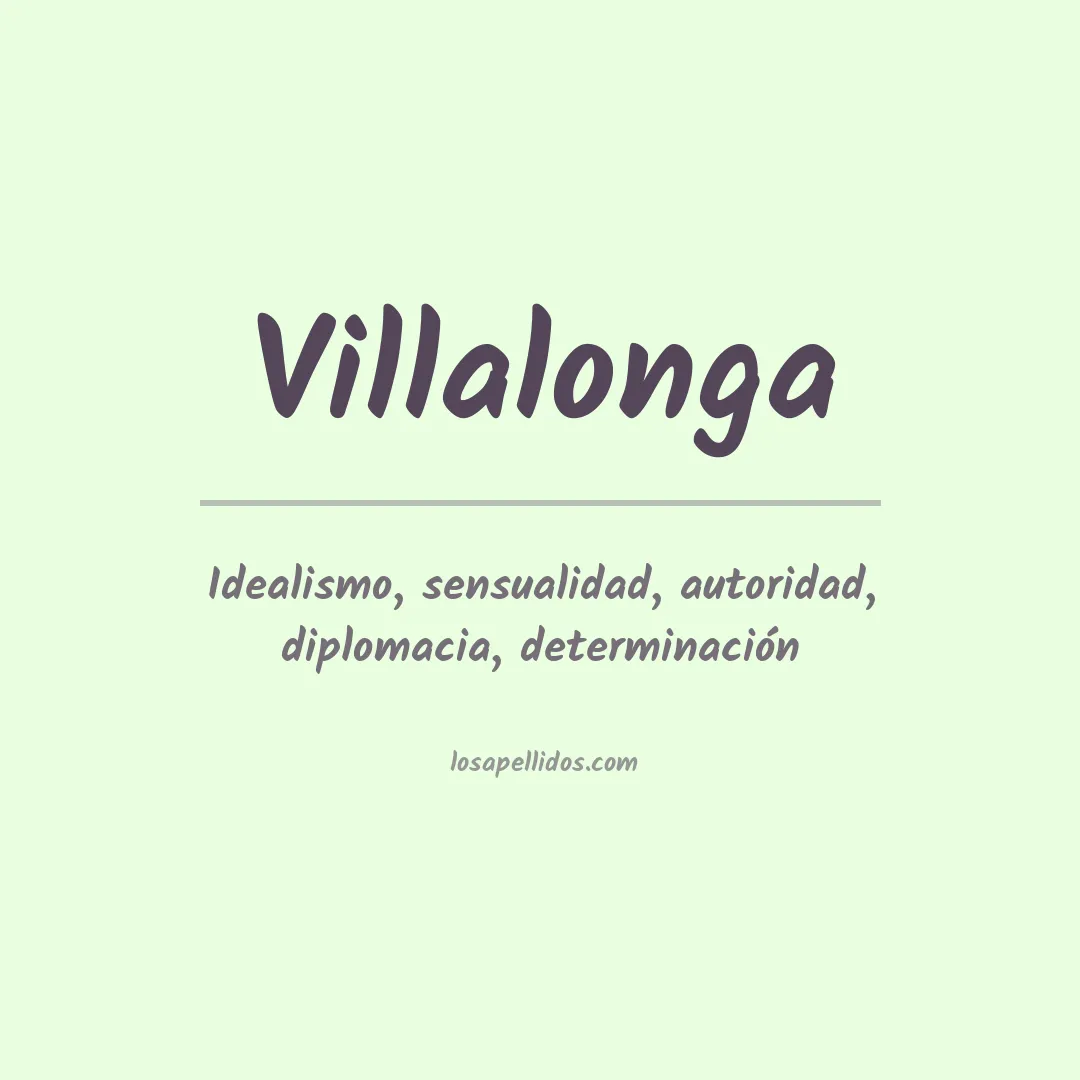 Significado del Apellido Villalonga