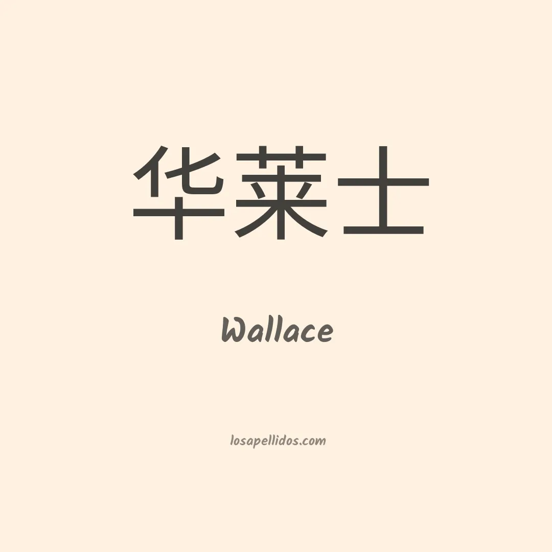 Wallace en chino