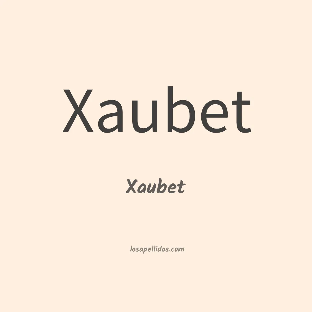 Xaubet en chino