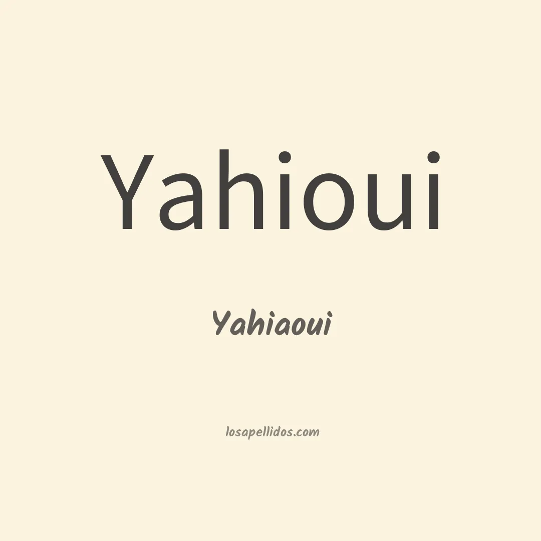 Yahiaoui en chino
