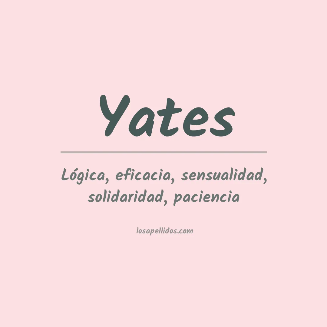 Significado del Apellido Yates