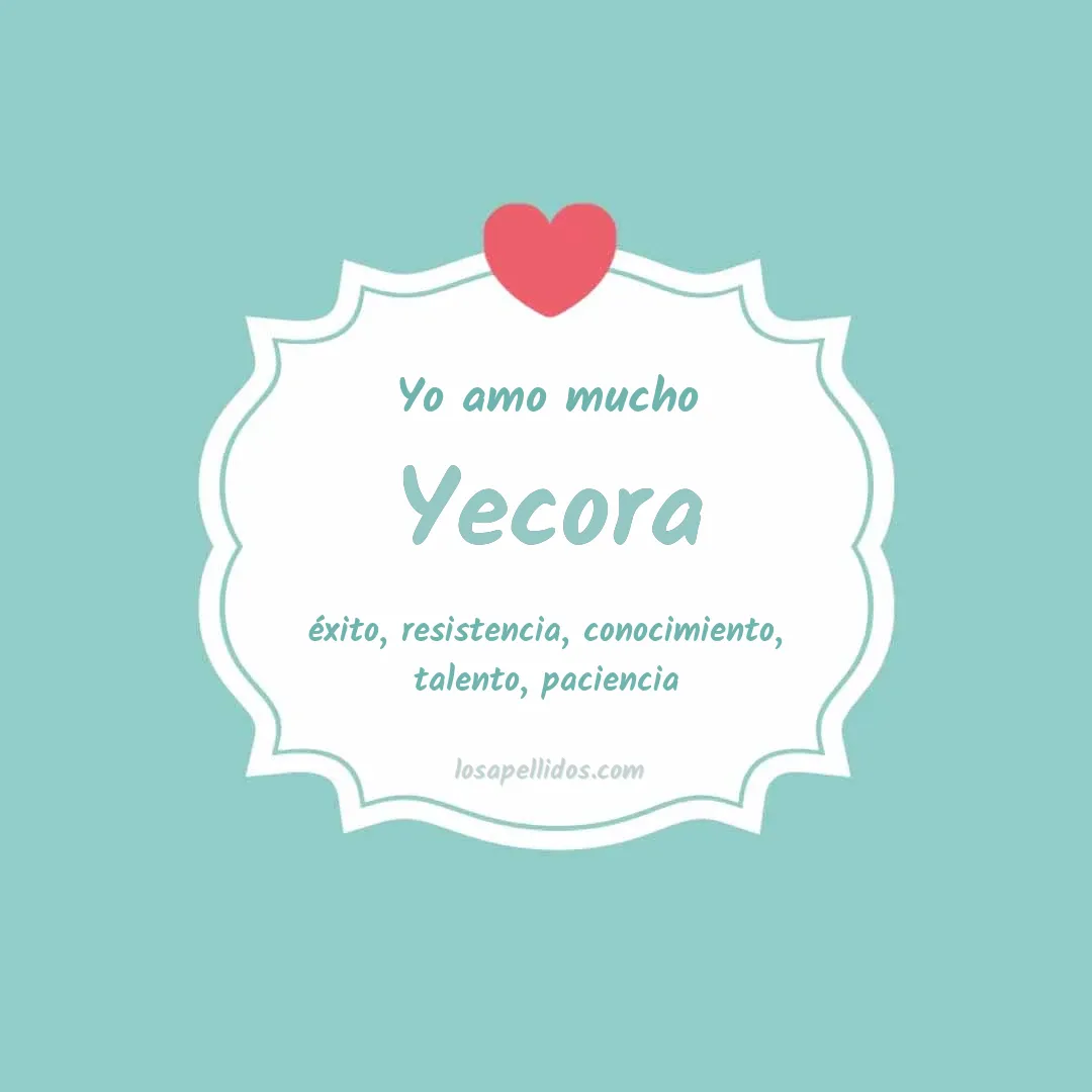 Yo amo mucho Yecora
