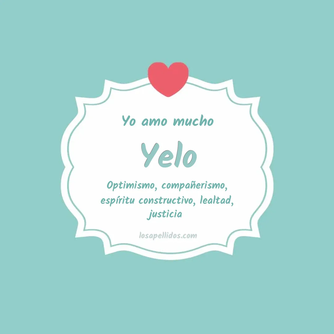 Yo amo mucho Yelo