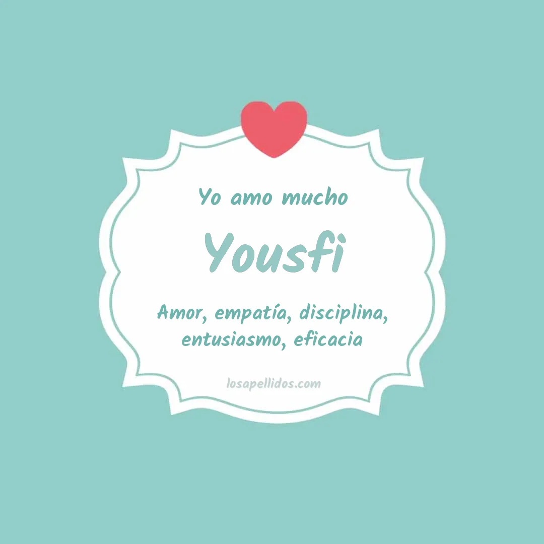 Yo amo mucho Yousfi