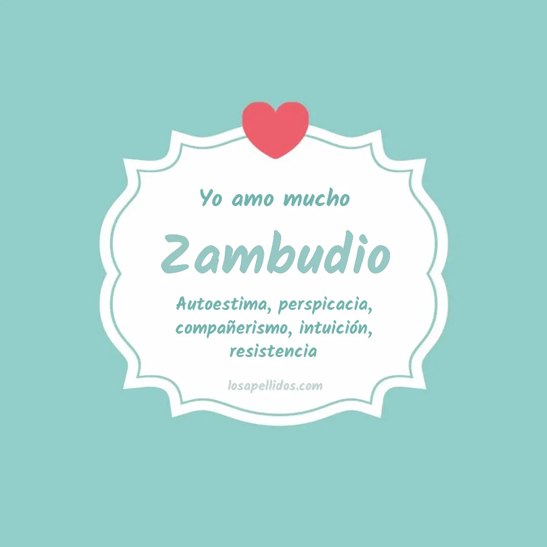 Yo amo mucho Zambudio