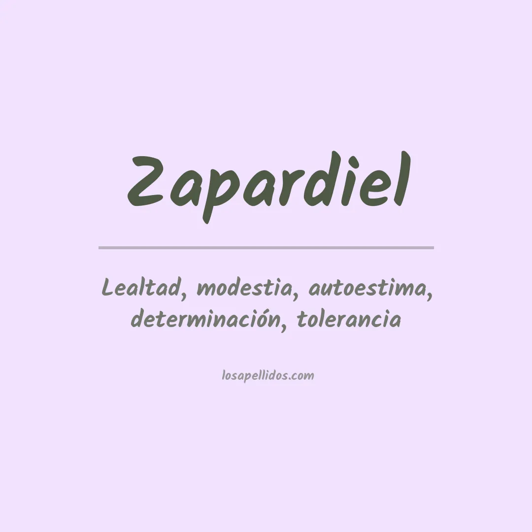 Significado del Apellido Zapardiel