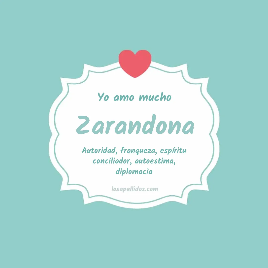 Yo amo mucho Zarandona