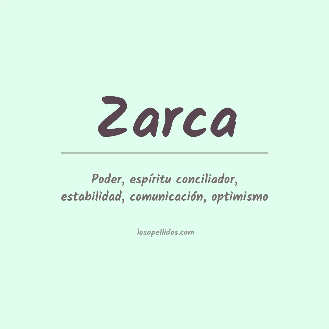 Significado del Apellido Zarca