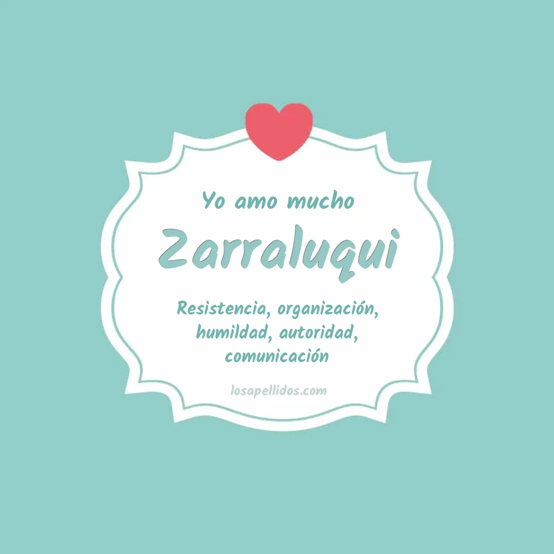 Yo amo mucho Zarraluqui