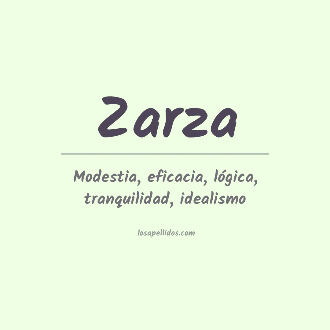 Significado del Apellido Zarza