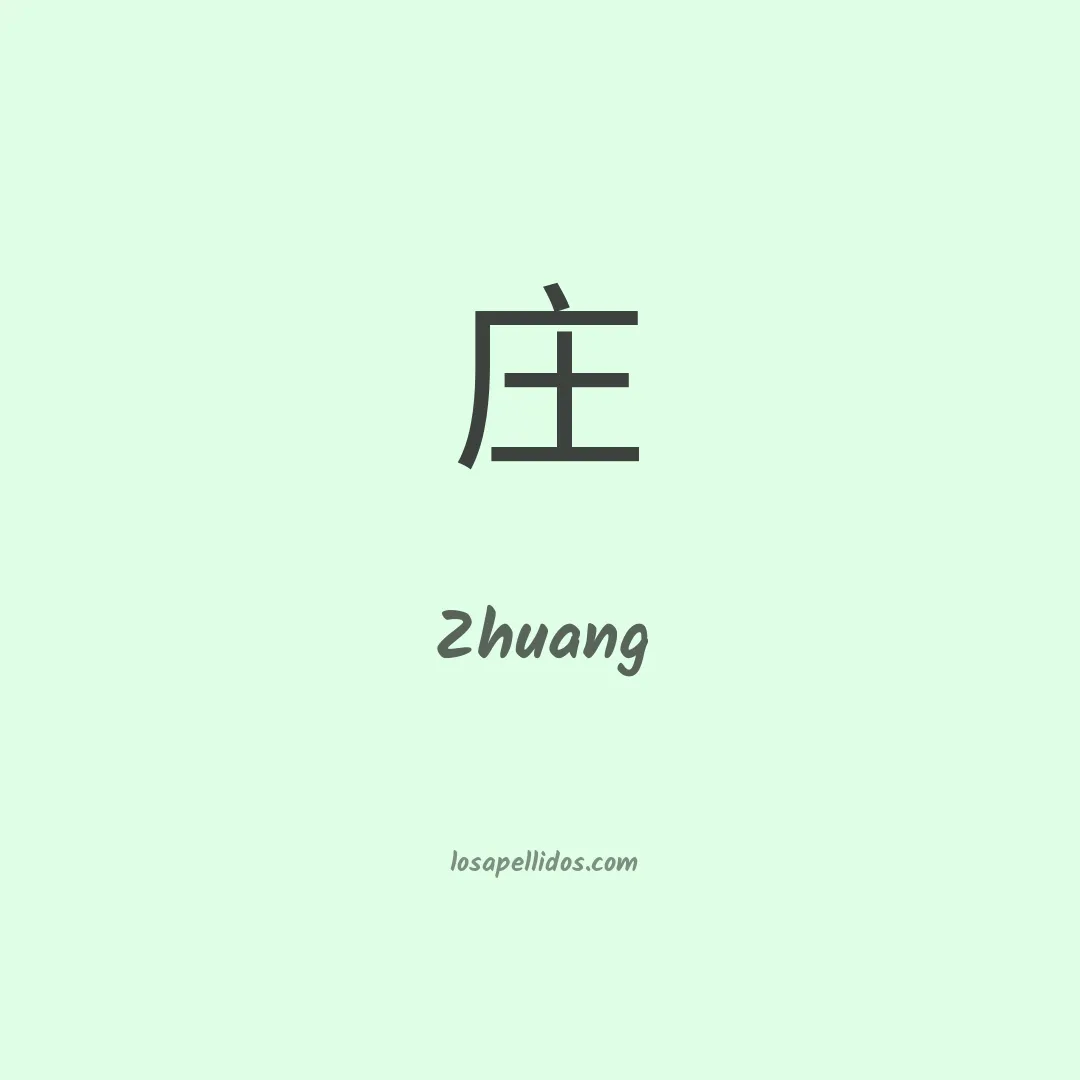 Zhuang en chino
