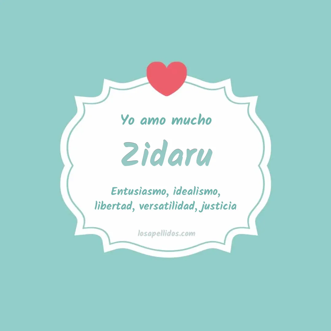 Yo amo mucho Zidaru