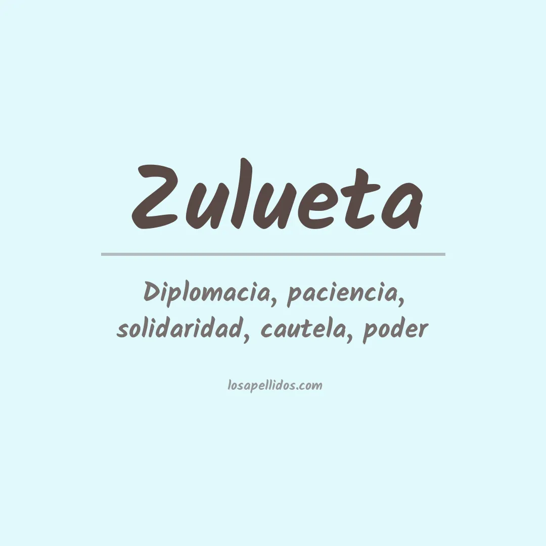 Significado del Apellido Zulueta