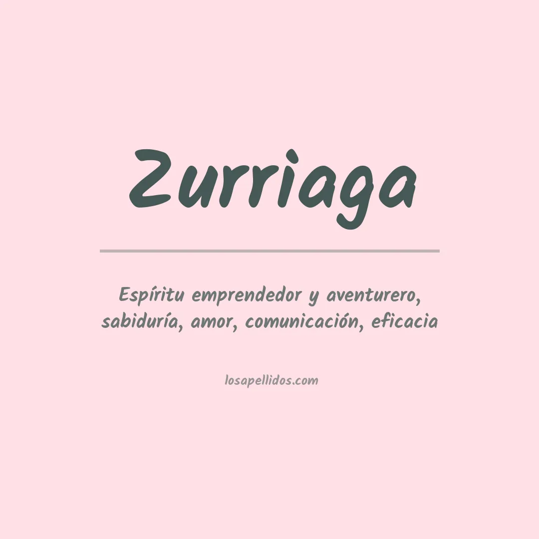 Significado del Apellido Zurriaga